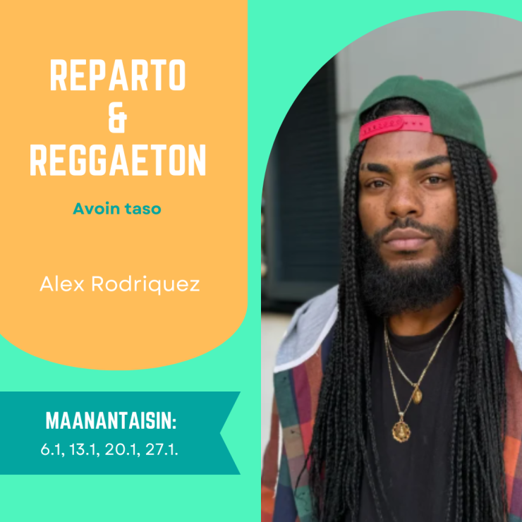 Reparto ja reggaeton tanssikurssit.