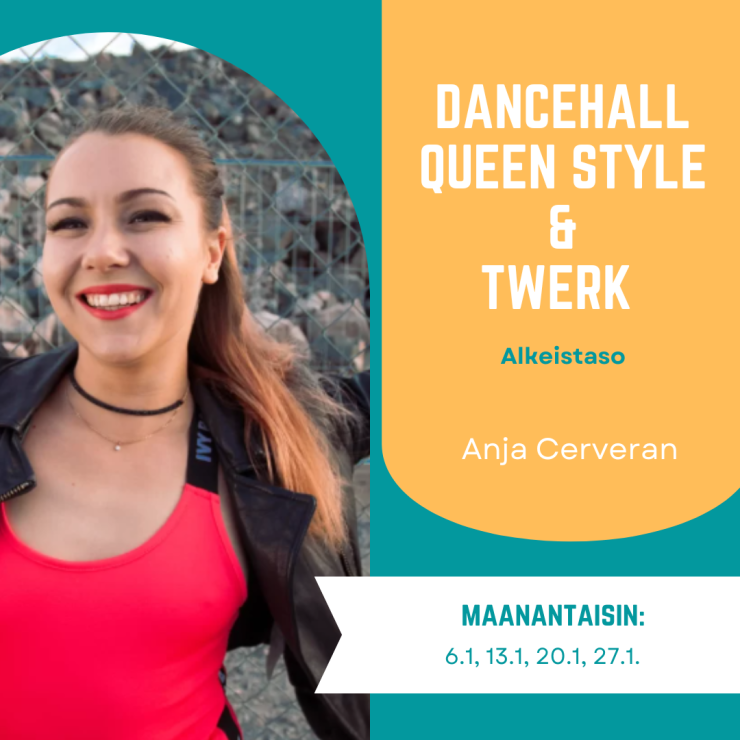 Dancehall queen style ja twerk tanssikurssit.